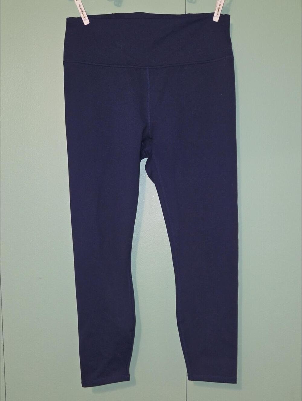 Fabletics Powerhold Blue Athletic Capri Size Small